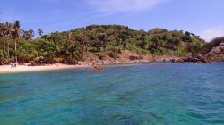 Nice little island to snorkel around.  We saw 2 moray eels.  We are normally lucky to see even one.